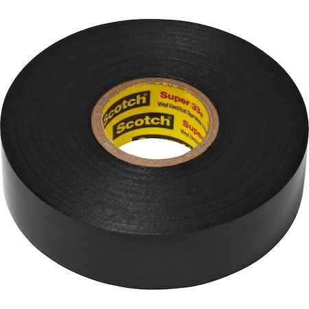 Scotch Electrical Tape, 10RL/CT, Black PK MMM6132BA10